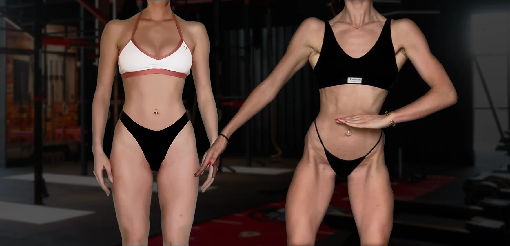 Transformation athlète bikini à distance Transformation avant après d’une athlète bikini